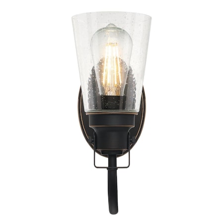 Westinghouse Fixture Wall UnMount 60W Ashton ORB High-Lights Clear Seeded Glass 6574500